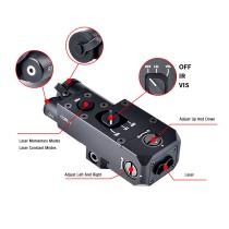 Metal CQBL Laser Sights，With IR Laser + Red/Green/Blue Laser Sight，With Pressure Switch & M300/M600 Series Flashlight Base Mount