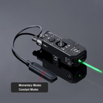 Metal CQBL Laser Sights，With IR Laser + Red/Green/Blue Laser Sight，With Pressure Switch & M300/M600 Series Flashlight Base Mount