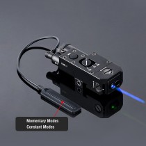 Metal CQBL Laser Sights，With IR Laser + Red/Green/Blue Laser Sight，With Pressure Switch & M300/M600 Series Flashlight Base Mount