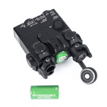 Metal DBAL-A2 Box Laser Sights，With IR Laser + Strobe/Momentary/Constant Modes Whitelight LED 160 Lumens Flashlight