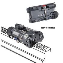 Metal L3-NGAL Box Laser Sights，With IR Laser + Strobe/Momentary/Constant Modes Whitelight LED 150 Lumens Flashlight