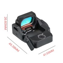 Flip Red/Green Dot Holographic Sight，Optical Reflection Scope，3 MOA Dot，With Universal Mount & 20mm Rail Mount