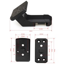 RMR Red Dot Reflex Sights With 45 Degrees Offset Optic Mount Base Adapter Plate Combo