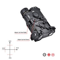 Metal OGL Laser Sights，with IR Laser + IR Fill Light + Strobe/Momentary/Constant Modes Whitelight LED 220 Lumens Flashlight