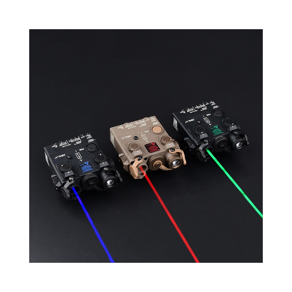 Plastic DBAL-A2 Box Laser Sights，With IR Laser + Red/Green/Blue Laser Sight + IR Light Illuminator Night Vision Flashlight