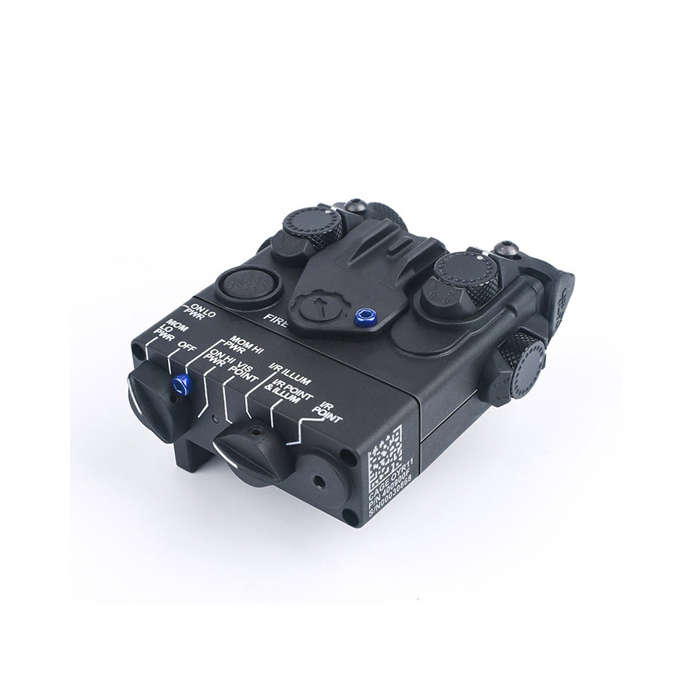 Plastic DBAL-A2 Box Laser Sights，With IR Laser + Red/Green/Blue Laser Sight + Whitelight LED 160 Lumens Flashlight