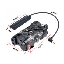 Plastic L3-NGAL Box Laser Sights，With IR Laser + Red/Green Laser Sight + IR Light Illuminator Night Vision Flashlight