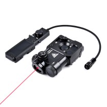 Metal PERST-4 Box Red/Green/Blue Laser Sight With IR Laser，4-Level Laser Brightness，With Pressure Switch，For 20mm Rail