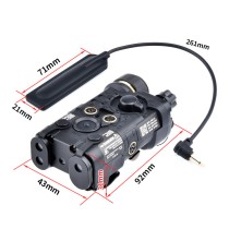 Plastic L3-NAGL Box Laser Sights，With IR Laser + Red/Green/Blue Laser Sight + Whitelight LED 150 Lumens Flashlight