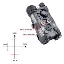 Plastic L3-NAGL Box Laser Sights，With IR Laser + Red/Green/Blue Laser Sight + Whitelight LED 150 Lumens Flashlight