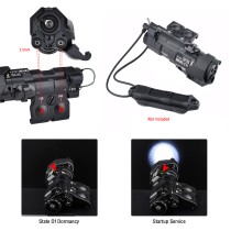 Plastic MAWL C1+ Box Laser Sights，With IR Laser + Red/Green/Blue Laser Sight + IR Fill Light + Whitelight LED 220 Lumens