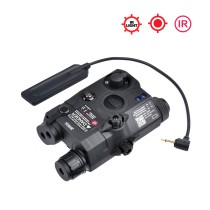 Plastic PEQ-15 Box Laser Sights，With IR Laser + Red/Green Laser Sight + IR Light Illuminator Night Vision Flashlight