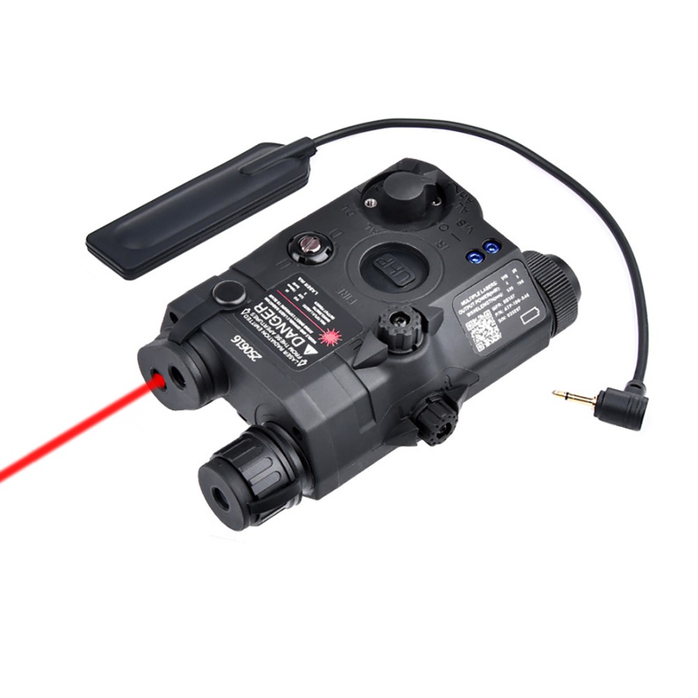 Plastic PEQ-15 Box Laser Sights，With IR Laser + Red/Green Laser Sight + IR Light Illuminator Night Vision Flashlight