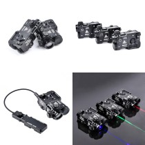 Metal PESRT-4 Box Laser Sights，With IR Laser + Red/Green/Blue Laser Sight，4-Level Laser Brightness