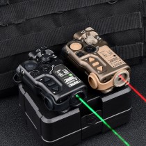 Metal RIAD X Box Laser Sights，With IR Laser + Red/Green/Blue Laser Sight，3-Level Brightness Adjustable