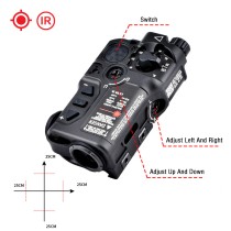 Metal RIAD X Box Laser Sights，With IR Laser + Red/Green/Blue Laser Sight，3-Level Brightness Adjustable