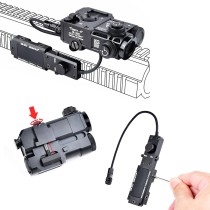 Metal PESRT-4 Box Laser Sights，With IR Laser + Red/Green/Blue Laser Sight，4-Level Laser Brightness