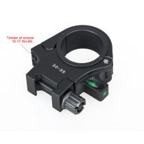 30-35mm Tube Diameter Optics Scope Mount Rings，With Bubble Level，Fits 20mm Rail