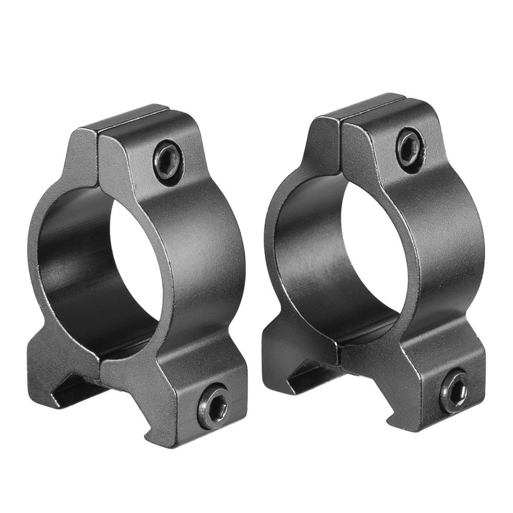 25.4mm Scope Optics Fixed Rings Mount, Fits 25.4mm Scope Tube Diameter，Attachable 20mm Rail