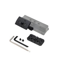 Red Dot Offset Mount Plate，For Miniature T1 T2 H1 H2 RMR Footprint Reflex Sight Optic Fiber Scope Heighten Mount Accessories