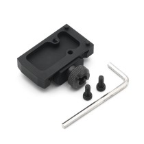 Optics Mini Red Dot Sight Mounting Plate Base，CNC Aluminum Alloy，With Screws And Wrench