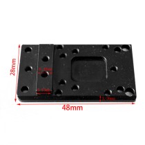 Universal Rear Sight Fixing Plate Adapter Base Mount Kit，for Red Dot Sight Optics Mount