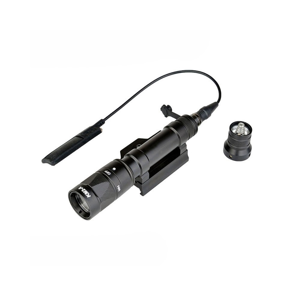 M620W Tactical LED Mini Scout Flashlight，200 Lumens Whitelight Torch Light，with Pressure Switch