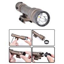 1300 Lumens Mini Scout Torch Light，Tactical LED Whitelight Flashlight