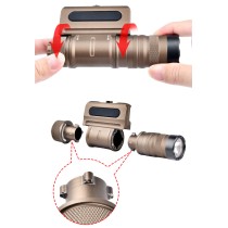 1800 Lumens Scout Torch Light，Mini Tactical LED Whitelight Flashlight