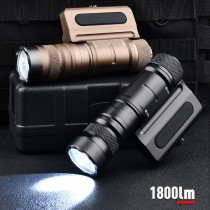 1800 Lumens Scout Torch Light，Mini Tactical LED Whitelight Flashlight