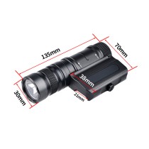 1800 Lumens Scout Torch Light，Mini Tactical LED Whitelight Flashlight