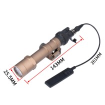 M600B Mini Scout Torch Light，400 Lumens Tactical LED Whitelight Flashlight