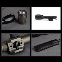 M600P 630 Lumens Tactical LED Whitelight Flashlight，Mini Scout Torch Light，With Remote Pressure Switch