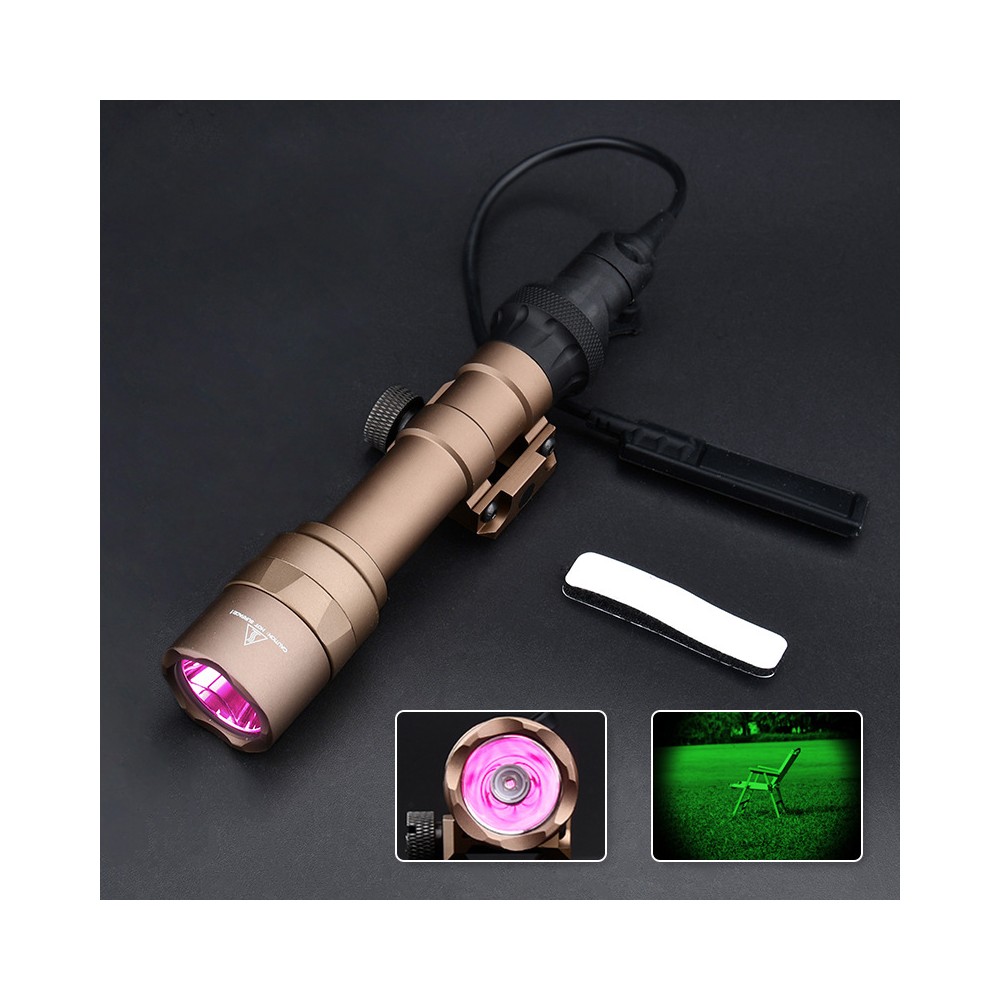 Tactical IR Flashlight，850nm IR Illuminator LED Mini Scout Torch Light，Infrared Light Night Vision Flashlight