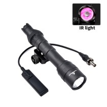 Tactical IR Flashlight，850nm IR Illuminator LED Mini Scout Torch Light，Infrared Light Night Vision Flashlight