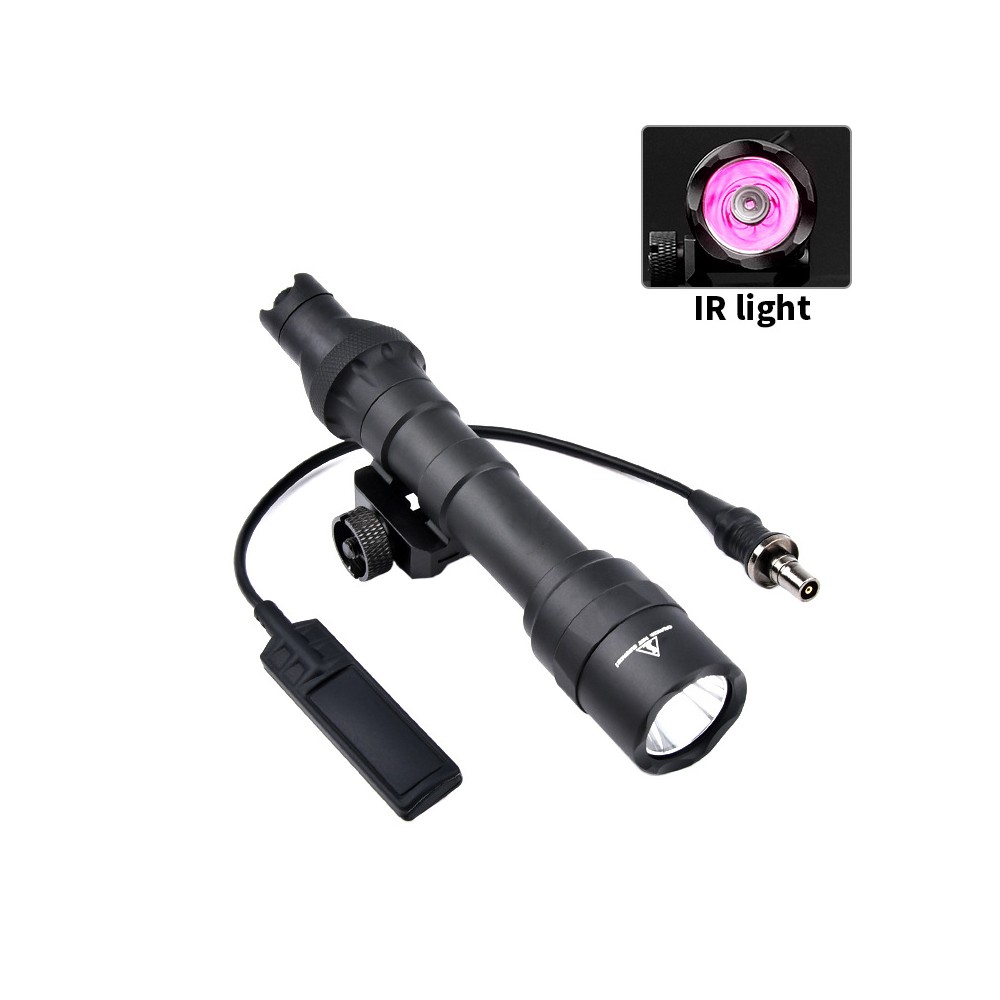 Tactical IR Flashlight，850nm IR Illuminator LED Mini Scout Torch Light，Infrared Light Night Vision Flashlight