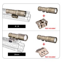 1000 Lumens Mini Scout Torch Light，Tactical LED Whitelight Flashlight (Short)