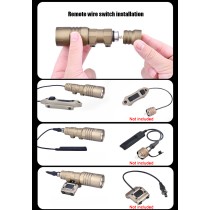 1000 Lumens Mini Scout Torch Light，Tactical LED Whitelight Flashlight (Short)