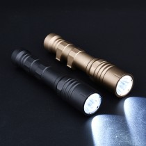 1300 Lumens Mini Scout Torch Light，Tactical LED Whitelight Flashlight (Long)