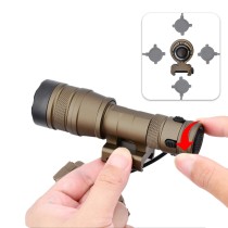 1000 Lumens Mini Scout Torch Light，Tactical LED Whitelight Flashlight (1.0 Short)