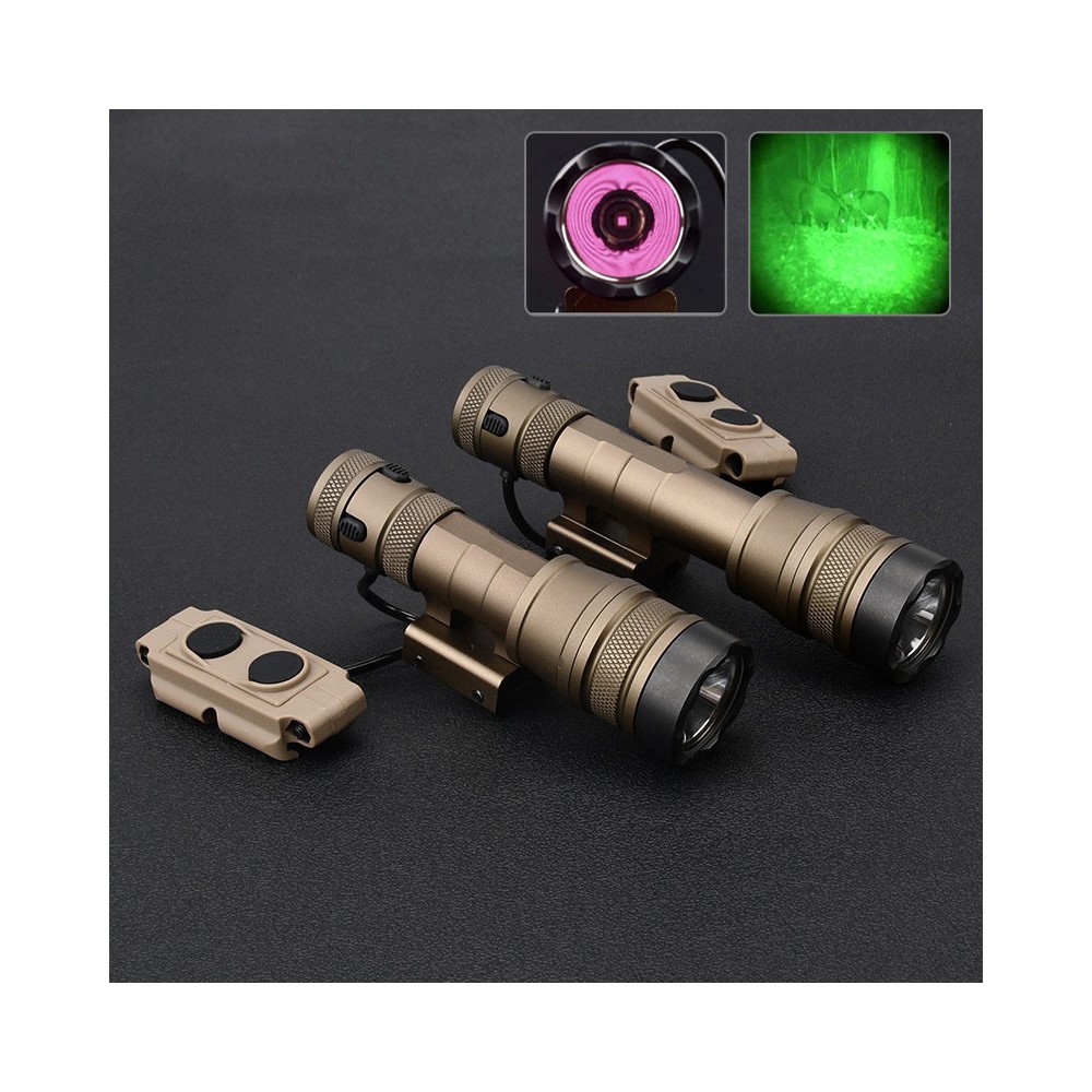 Tactical IR Flashlight，850nm IR Illuminator LED Mini Scout Torch Light，Infrared Light Night Vision Flashlight (Short)