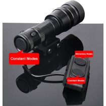 Tactical IR Flashlight，850nm IR Illuminator LED Mini Scout Torch Light，Infrared Light Night Vision Flashlight (Short)