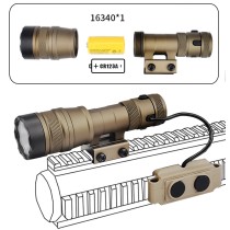 Tactical IR Flashlight，850nm IR Illuminator LED Mini Scout Torch Light，Infrared Light Night Vision Flashlight (Short)