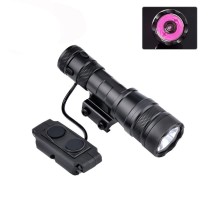 Tactical IR Flashlight，850nm IR Illuminator LED Mini Scout Torch Light，Infrared Light Night Vision Flashlight (Short)