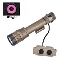 Tactical IR Flashlight，850nm IR Illuminator LED Mini Scout Torch Light，Infrared Light Night Vision Flashlight