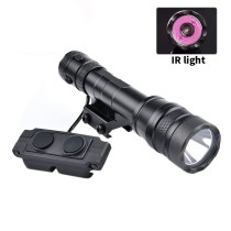 Tactical IR Flashlight，850nm IR Illuminator LED Mini Scout Torch Light，Infrared Light Night Vision Flashlight