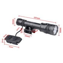 Tactical IR Flashlight，850nm IR Illuminator LED Mini Scout Torch Light，Infrared Light Night Vision Flashlight