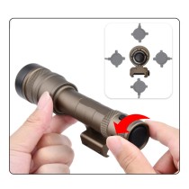 Tactical IR Flashlight，850nm IR Illuminator LED Mini Scout Torch Light，Infrared Light Night Vision Flashlight