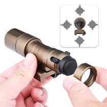 1000 Lumens Mini Scout Torch Light，Tactical LED Whitelight Flashlight，with Daul Pressure Switch