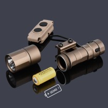 1000 Lumens Mini Scout Torch Light，Tactical LED Whitelight Flashlight，with Daul Pressure Switch